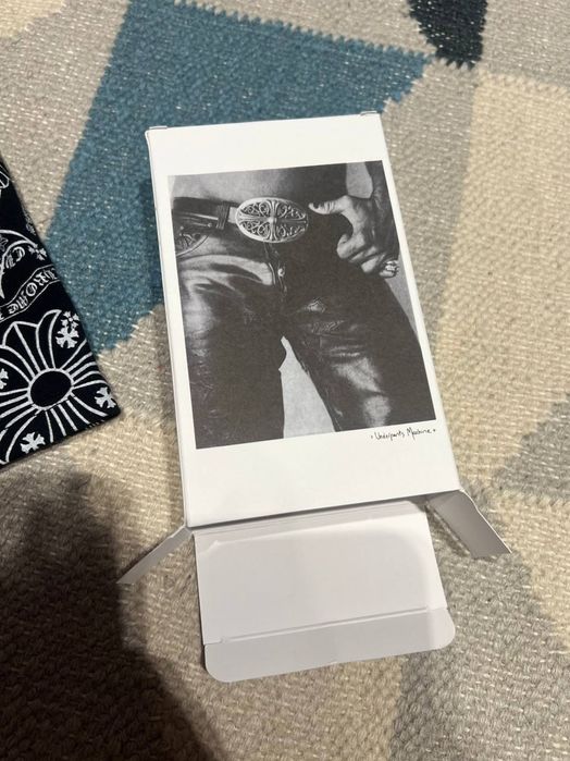 Boxeri bărbați Chrome Hearts, negri cu imprimeu alb integral, M, noi, nepurtați, cu cutie