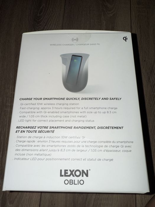 Vand incarcator wireless cu sterilizator UV Lexon Oblio