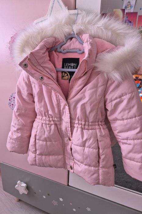 Яке с качулка с пух, 3-4 години
