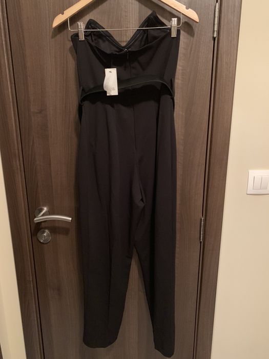 Елегантен дамски гащеризон черен дълъг размер S 36 River Island