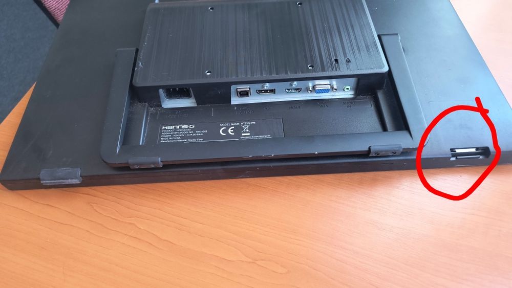 Monitor LED Touchscreen 21,5", Full HD, VGA, HDMI, Display Port