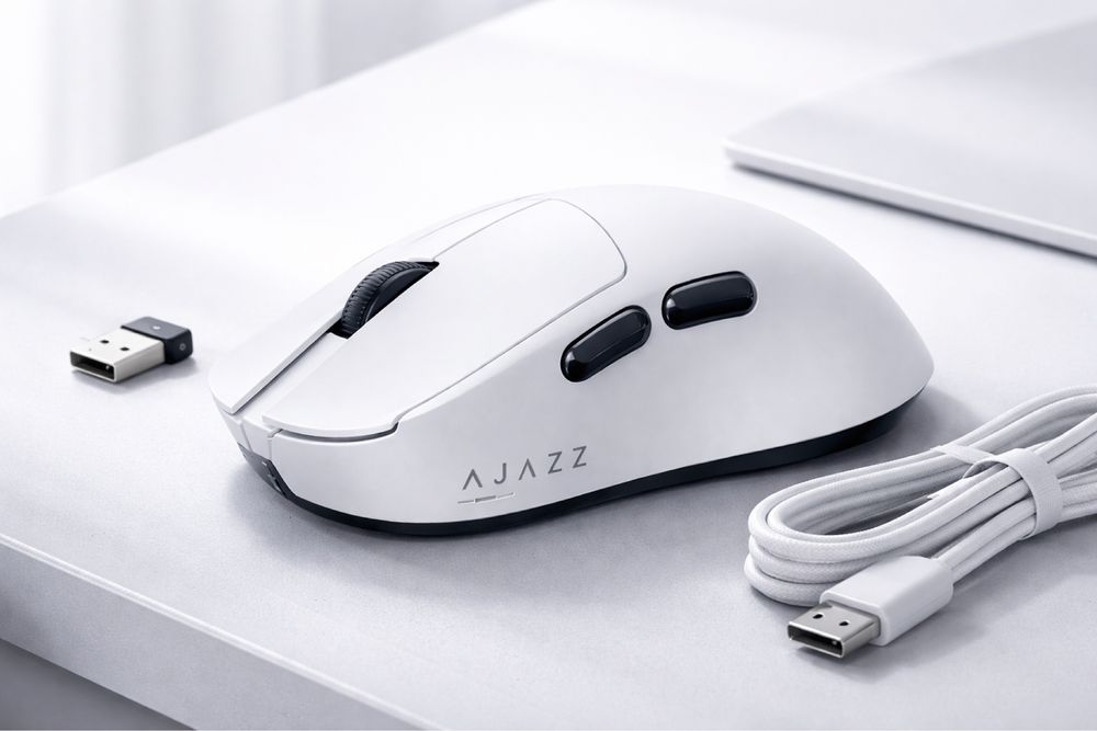 Беспроводная игровая мышь AJAZZ AJ179 White (PAW3311)