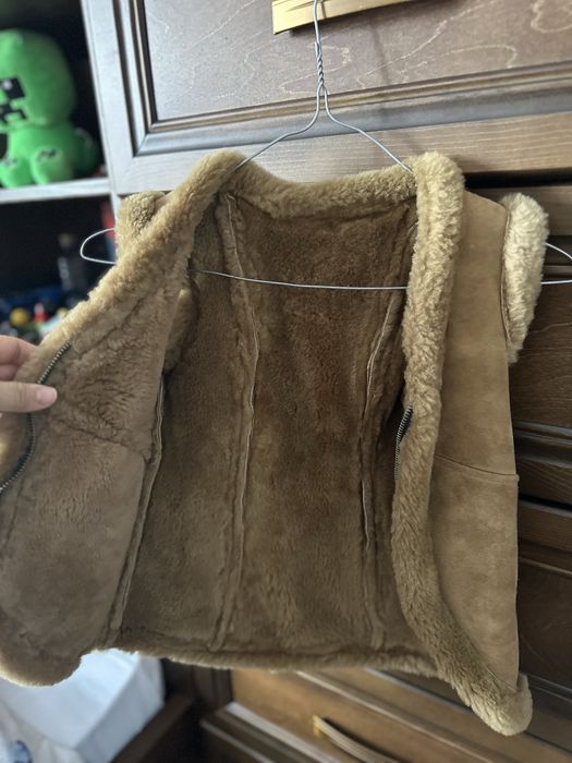 Деткая жилетка натуральная овчина