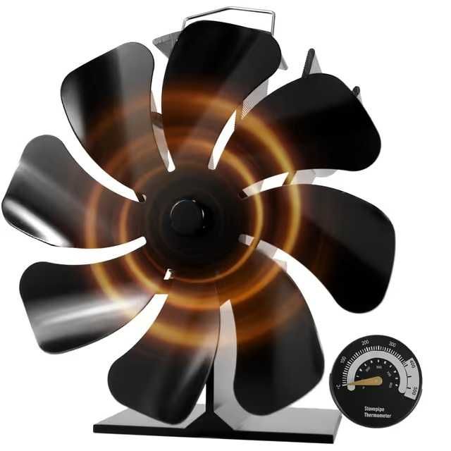 Ventilator pentru sobă pe lemne Tomersun