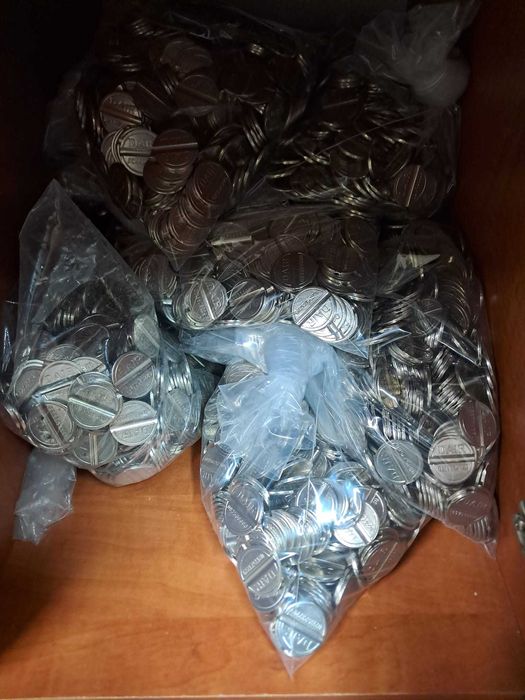 Jeton metalic DAIR mare sau mic pentru automate cafea