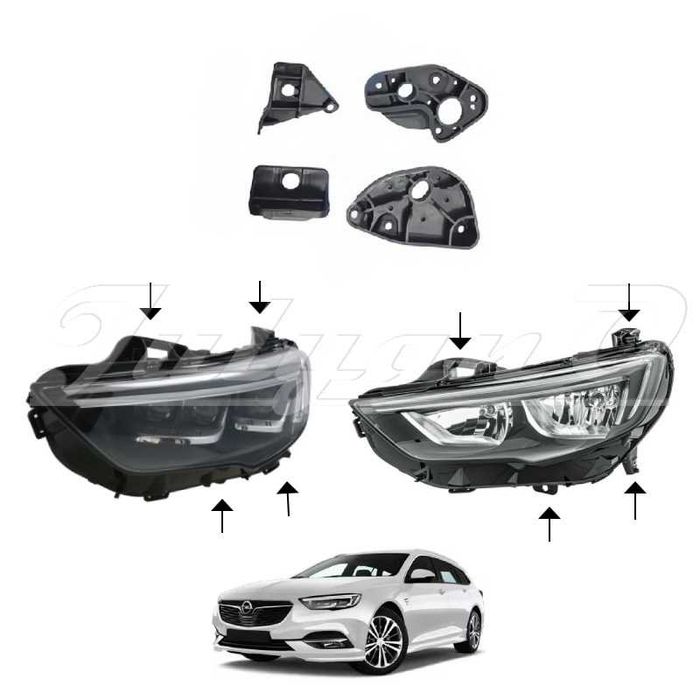 Щипки (водачи, крепежи) за закрепване на фар за OPEL INSIGNIA B 17-20