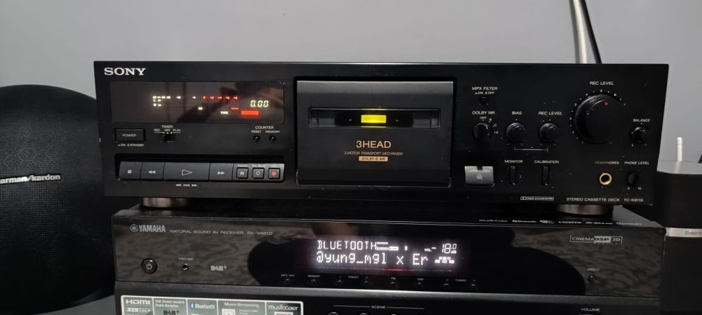 Deck stereo cassette Sony tc-k611s