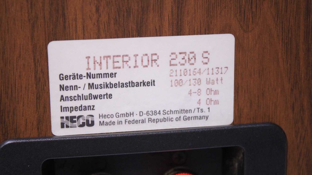 Boxe Heco Interior 230S(2x100W,4-8Ohm).