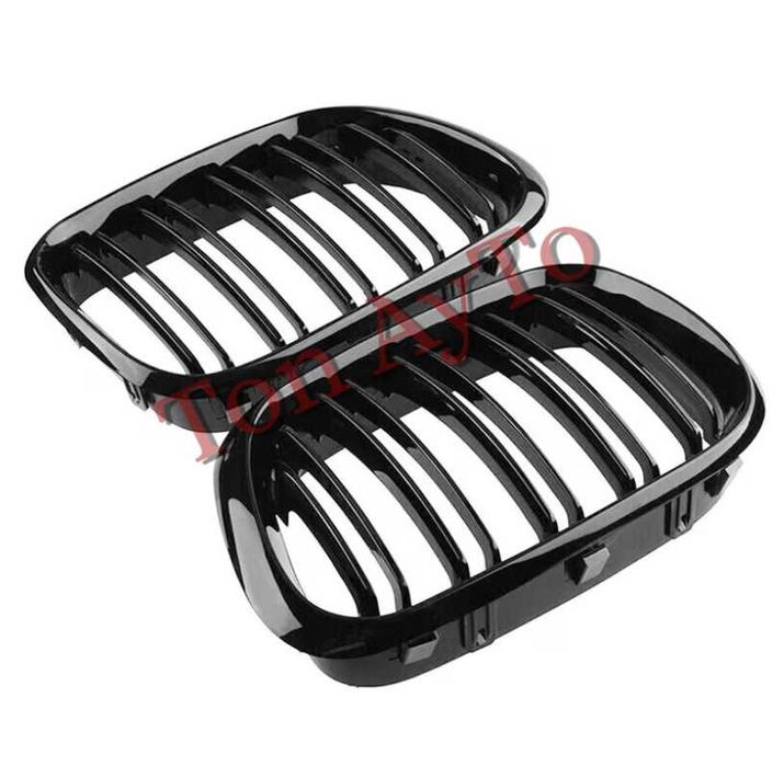 Двойни Бъбреци БМВ BMW Х5 Х6 1999 - 2003 Черен Гланц Решетки