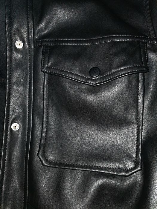 Плътна кожена дамска риза