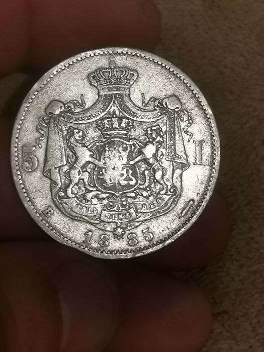 Lot 2 monede de 5 lei 1885 plus una din aur rara plus un ceas aur