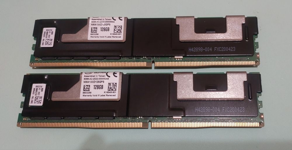Kit 256Gb 2666: 2 x 128Gb Intel Persistent Memory Nou 100% Endurance