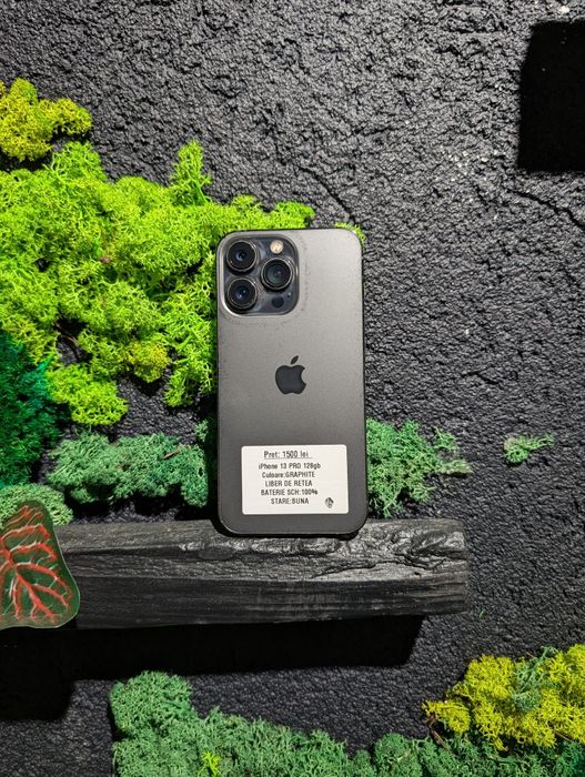 Oferta Saptamanii!! iPhone 13 Pro 128gb Neverlocked Graphite Baterie 100%/Fact+Garantie