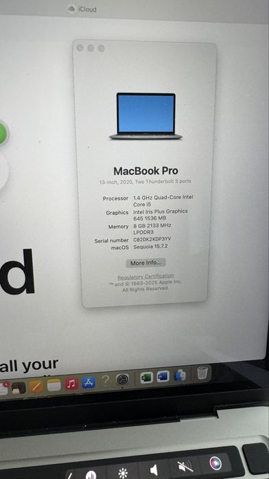 MacBook Pro 13” 2020 – Intel i5 | 8GB RAM | SSD 256GB | Retina