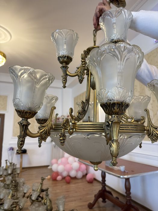Lampa candelabru lustra vintigi