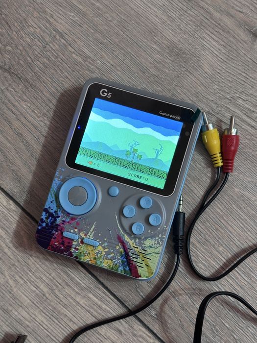 Mini joc G5 portabil, 500 de jocuri retro, clasice, pentru copii