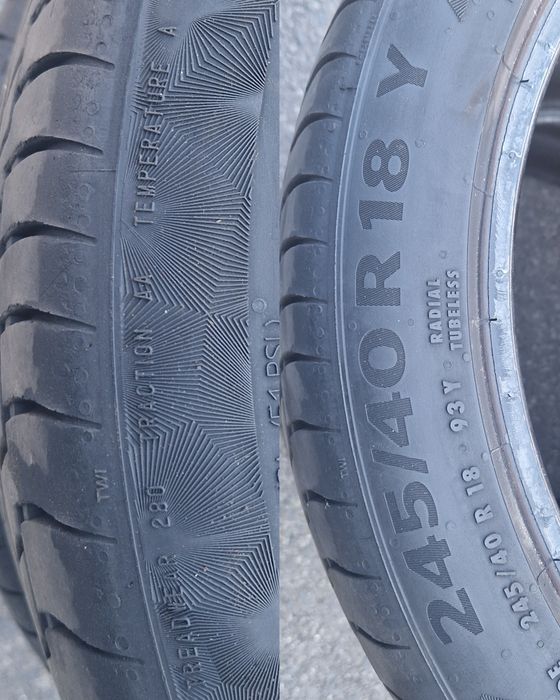 245 40 R18 93Y Set 4 Anvelope Cauciucuri Vară dot.2021 8mm Continental preț/ Buc