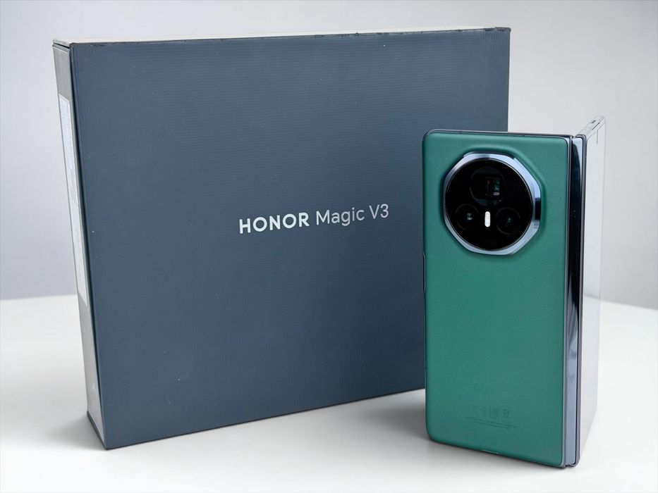 КАТО НОВ! Honor Magic V3 512GB 12RAM Green Гаранция!