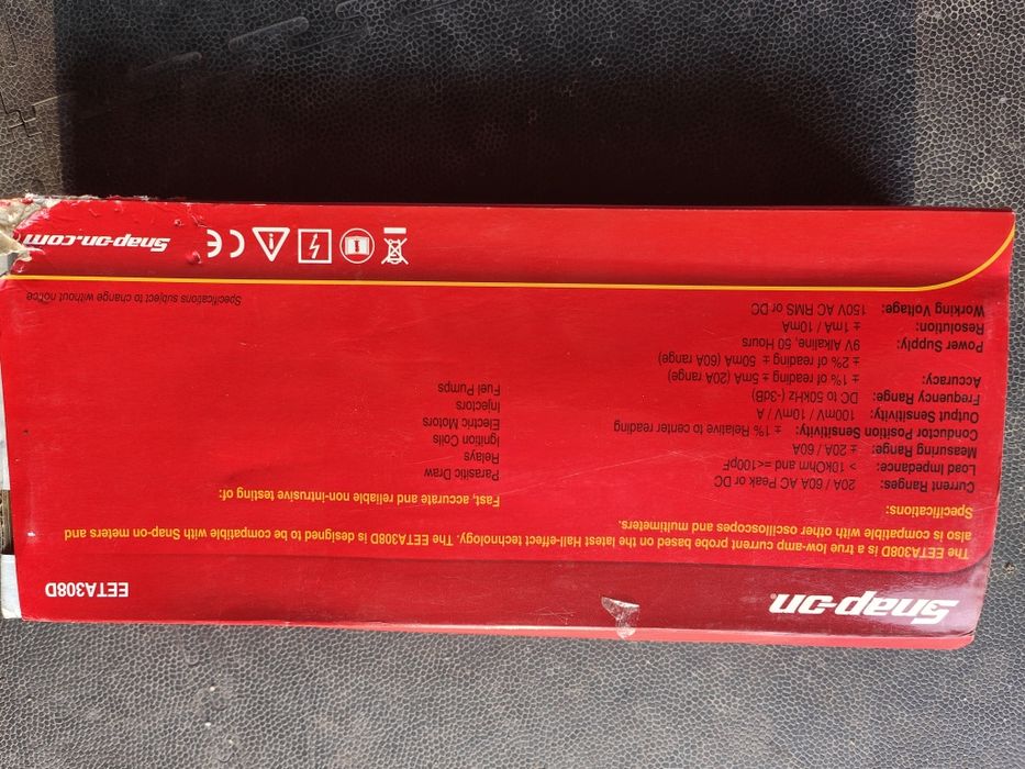 Snap-On EETA308D AC/DC Low amp Probe - Sonda ampermetrica de precizie