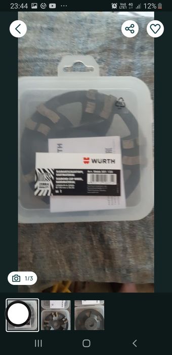 Wurth disc pentru șlefuit beton