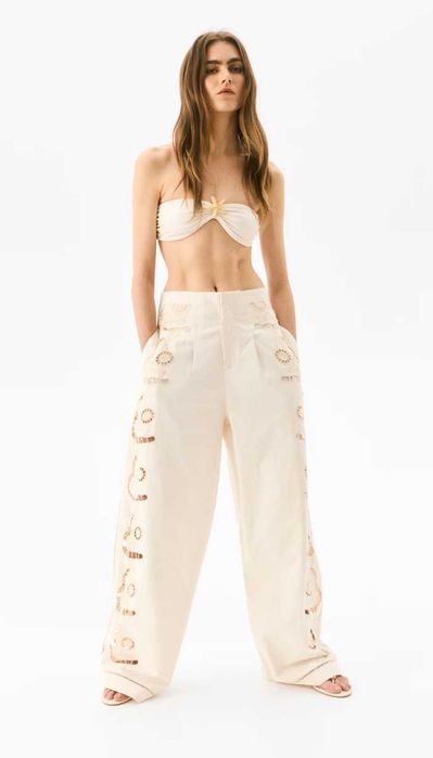Новые брюки с вышивкой H&M, размер 46EUR (52/56)