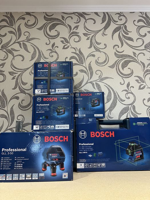 Nivela Bosch GLL 3-80G cu 3 linii-Noua