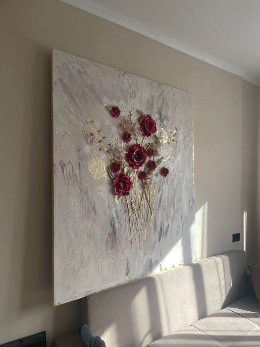 Картина "Floral Harmony" (3D ручная работа)