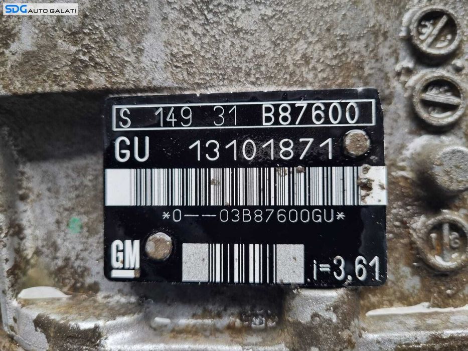 Cutie de Viteze Manuala 5 Trepte Opel Vectra C 2.2 DTI 2002 - 2008 Cod GU 13101871 B87600 [B3041]