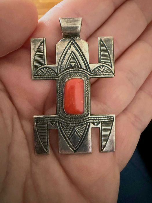 Оригинален туарегски сребърен  медальон