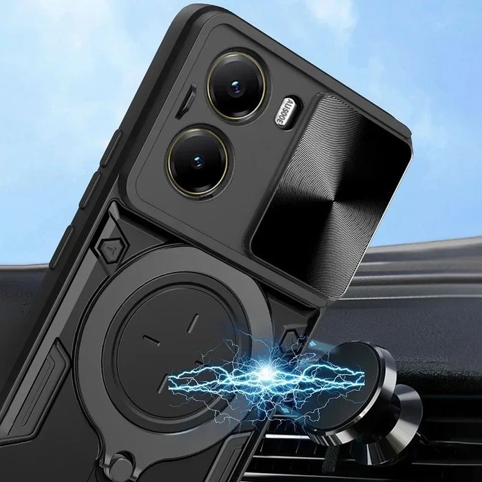 Xiaomi Poco X7 Pro / X6 Pro / GIANT RING Удароустойчив кейс с пръстен