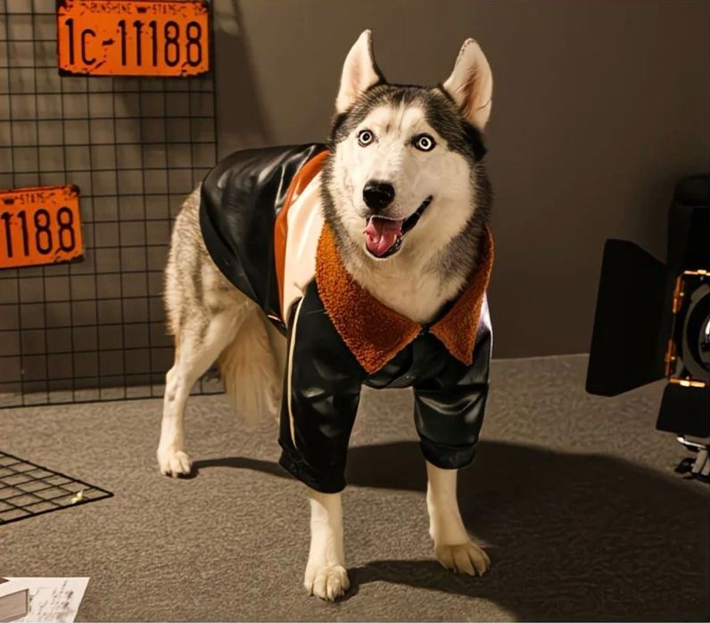 Бомбер для собак крупных пород. Утепленный