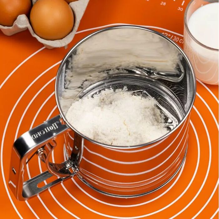 Sita pentru faina, inox, 12 cm, 450 gr, Kinghoff