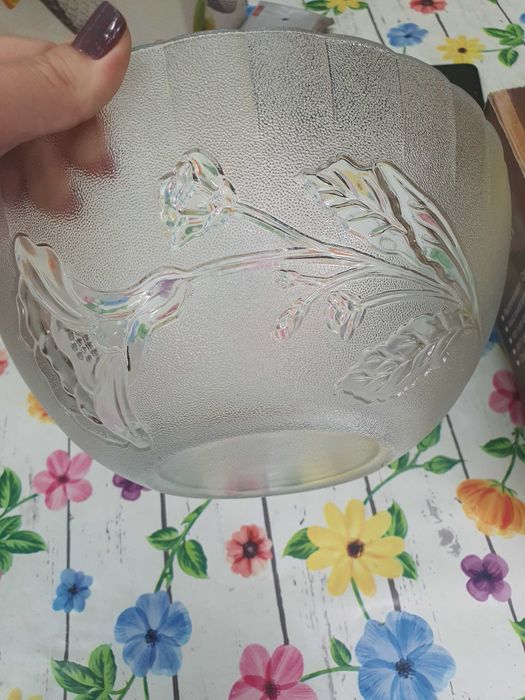 Castron mare sticla, nou, cutie