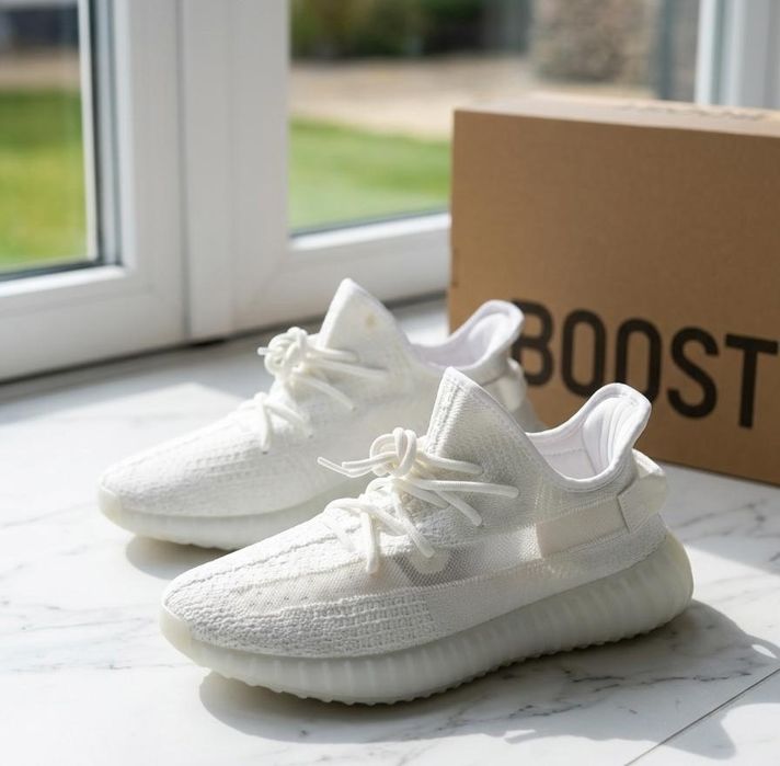 Adidasi Yeezy Boost 350 V2 White Alb Premium
