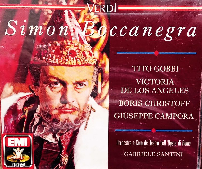 Компакт диск.Двоен диск.,,Симон Боканегра-Джузепе Верди.За ПОДАРЪК.