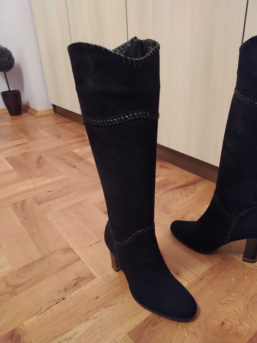 Ботуши от естествен велур N 36