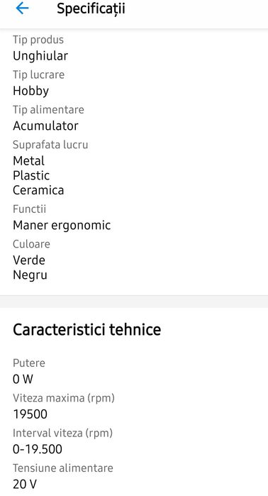 Polizor Parkside, 76 mm, cu 6 pânze rezerve