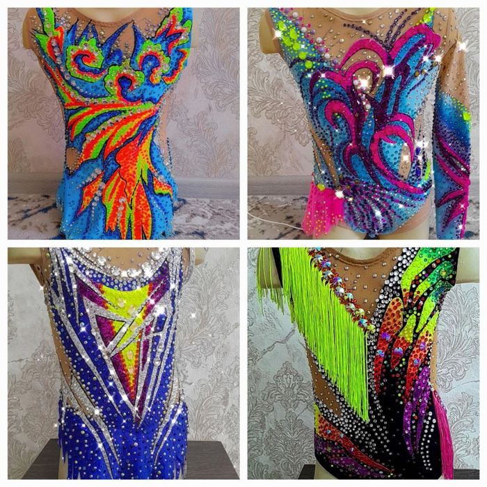 Шью  купальники для художественной гимнастики .