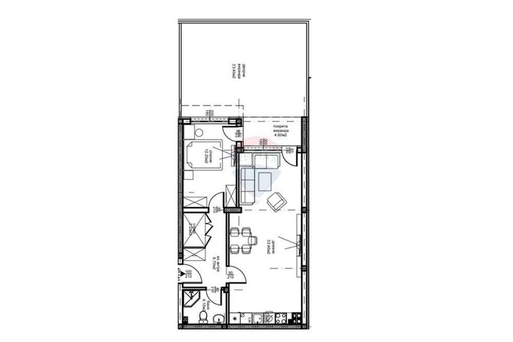 Продава се Двустаен апартамент в Пловдив, Южен - 80 кв.м за 1090 €/кв.м - Снимка #1