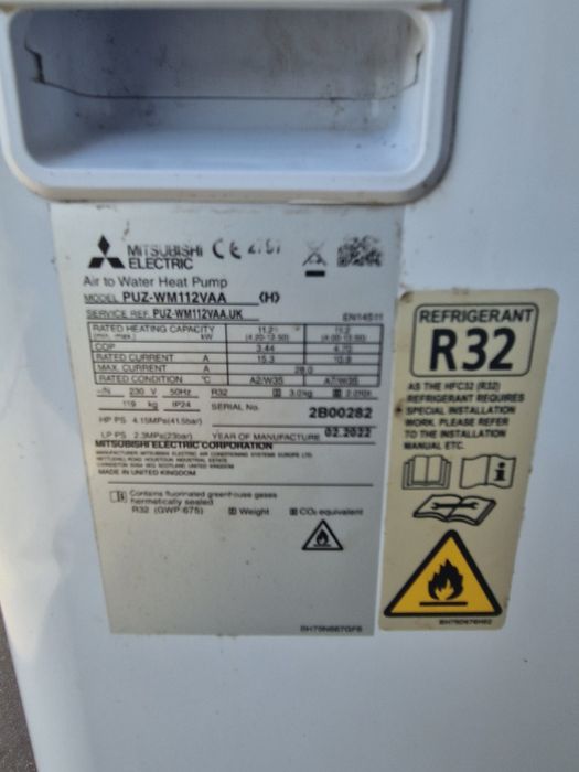 Термопомпа Mitsubishi  моноблог 9kw и 11kw