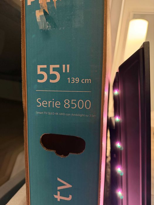 Philips 55PUS8510/12 Smart TV QLED 4K Ambilight 139cm Aproape Nou