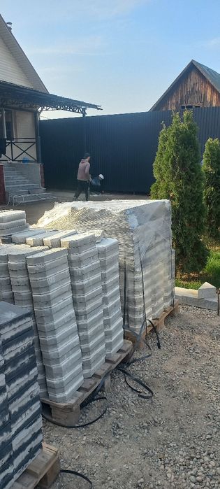 Укладка гранитной плитки брусчатка