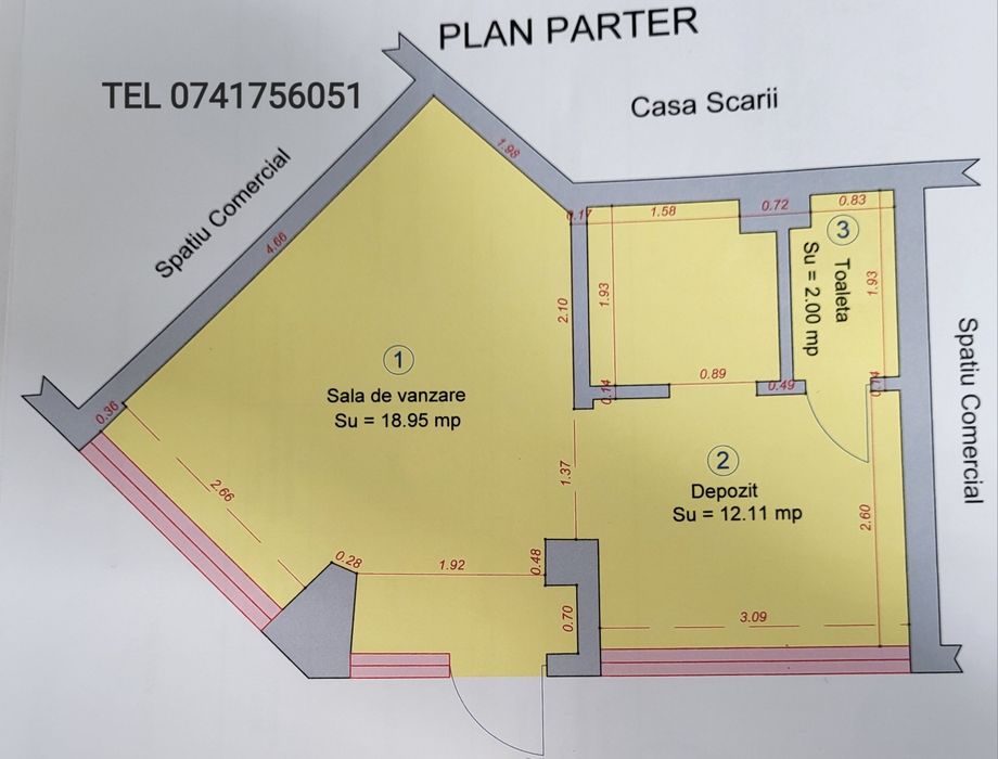 Inchiriez spatiu comercial