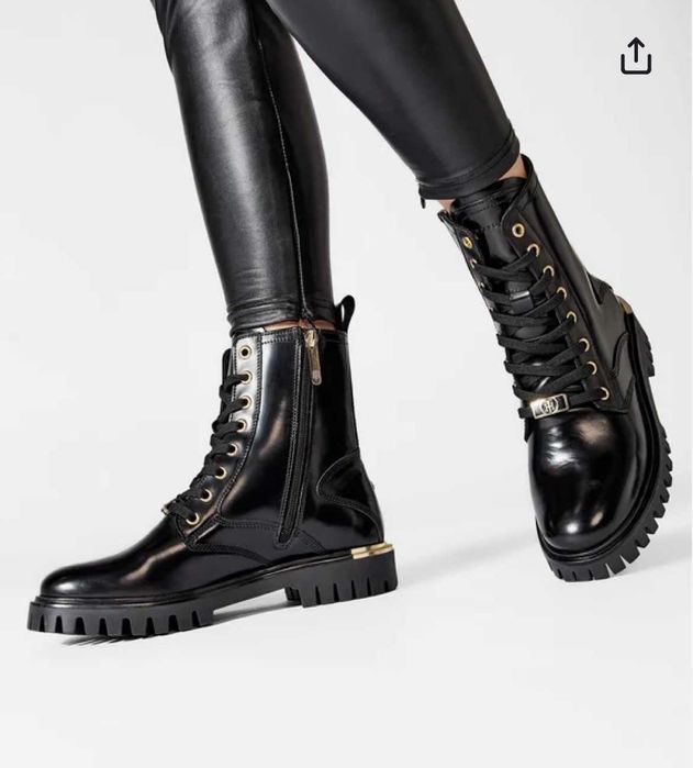 Кожени боти Tommy Hilfiger