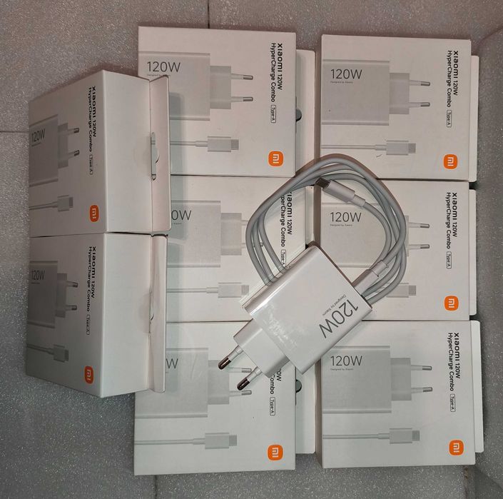 Încărcătoare Originale Xiaomi HyperCharge Combo 120W (Noi/Sigilate)