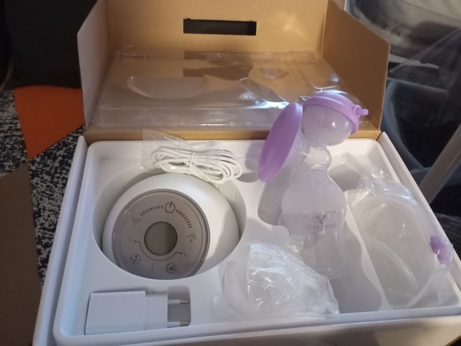 CANGAROO Електрическа помпа за кърма ELEGANCE БЯЛ/ЛИЛА