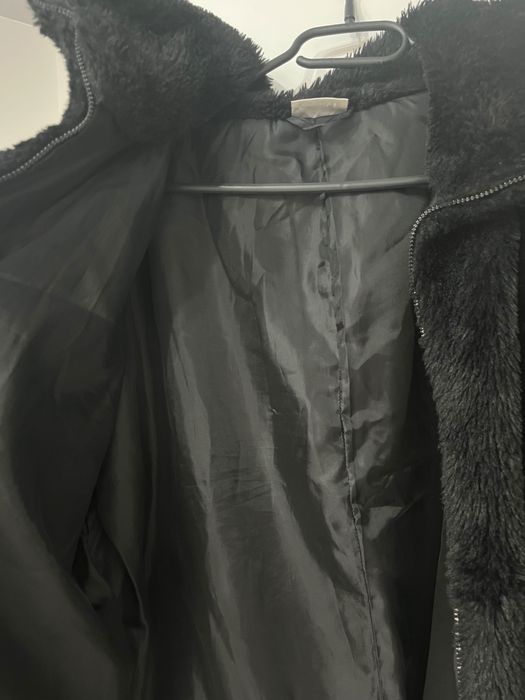 Пухено дамско палтенце