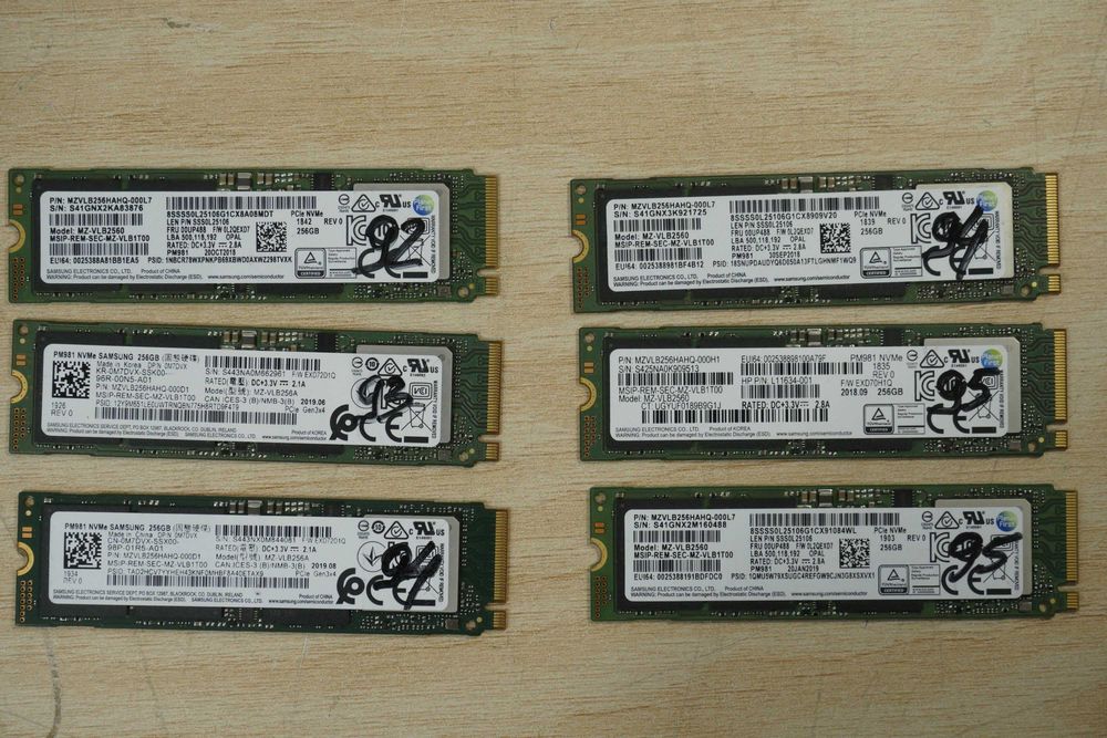 256GB Nvme SSD m.2 Samsung PM981 OEM - gen3 3000/1300mbs 250GB/ вкл. ДДС