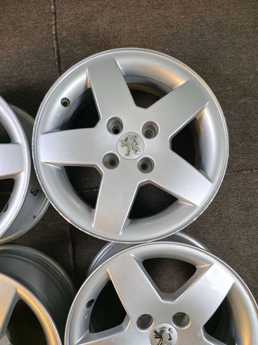 4 Jante Aliaj 4x108 15'' OEM Peugeot 207 208 308 - Citroen 6J ET 23 - CA NOI !