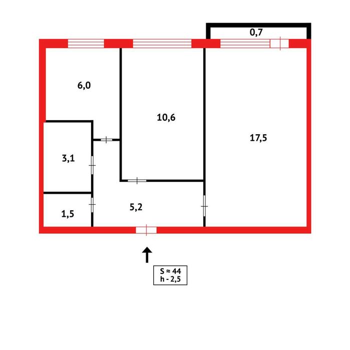 *Продается 2- х комн ,Район Майкудук,19 микр
